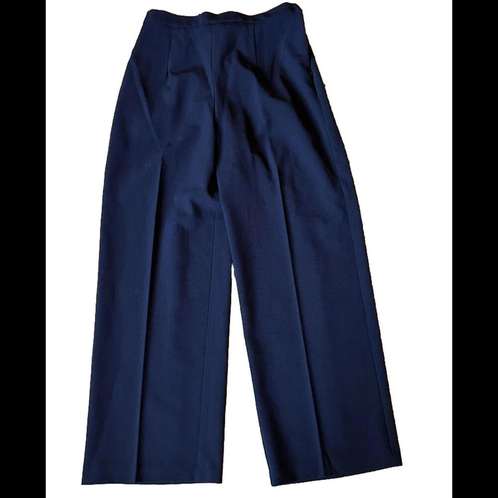 👖💙Women’s Navy R & M Richards Petite Pants Elastic Back Side Zip Size 12P